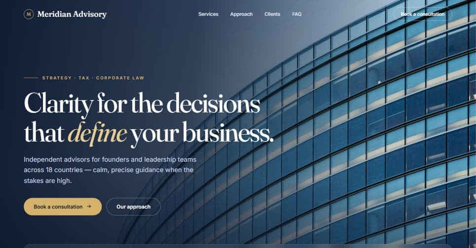 Lead generation website demo