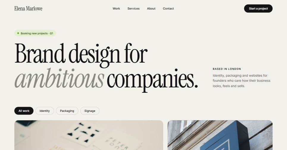 Portfolios website demo
